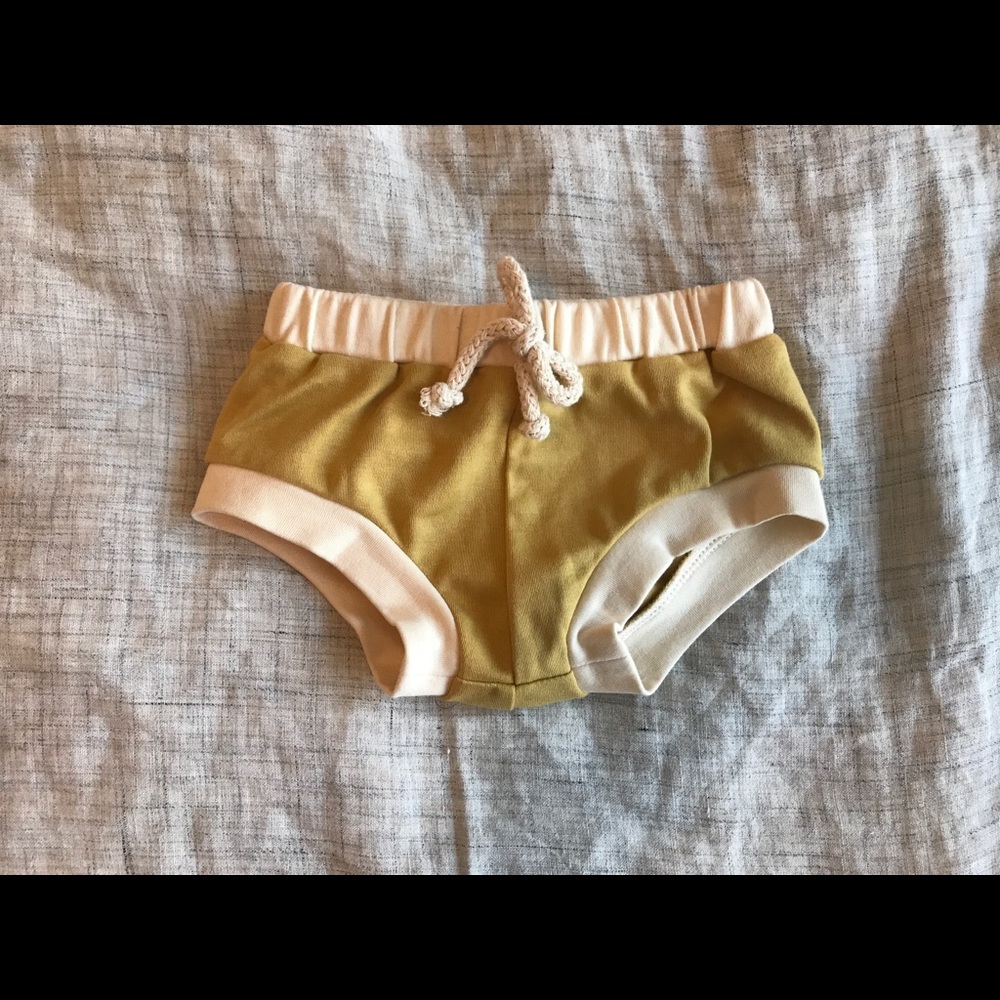 Wild Wawa organic jogger shorts, 3-6mo